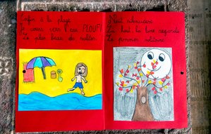 Textes et Dessins: Inès et Lia (8 ans)